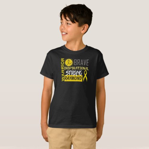 Personalized Pediatric Cancer Awareness T_Shirt