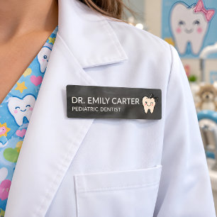 Personalized Pediatric Dentist Name Tag 