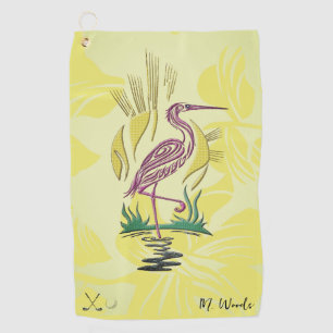Personalized Pelican Bird Golf Towel