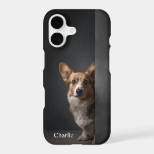 Personalized Pembroke Corgi Portrait iPhone 17 Case