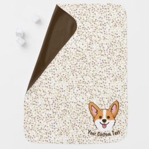 Personalized Pembroke Welsh Corgi Puppy Dog Stars Baby Blanket