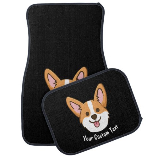 Personalized Pembroke Welsh Corgi Puppy Dog Stars Car Floor Mat