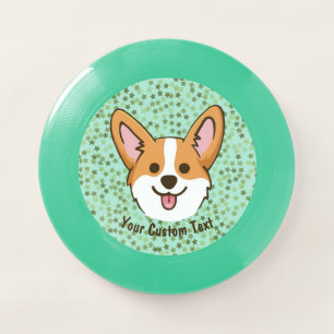 Personalized Pembroke Welsh Corgi Puppy Dog Stars Wham-O Frisbee