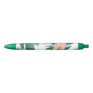 personalized pen, flowers, ballpoint pen