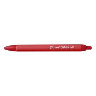 Personalized Pen Set with Name – Elegant Red