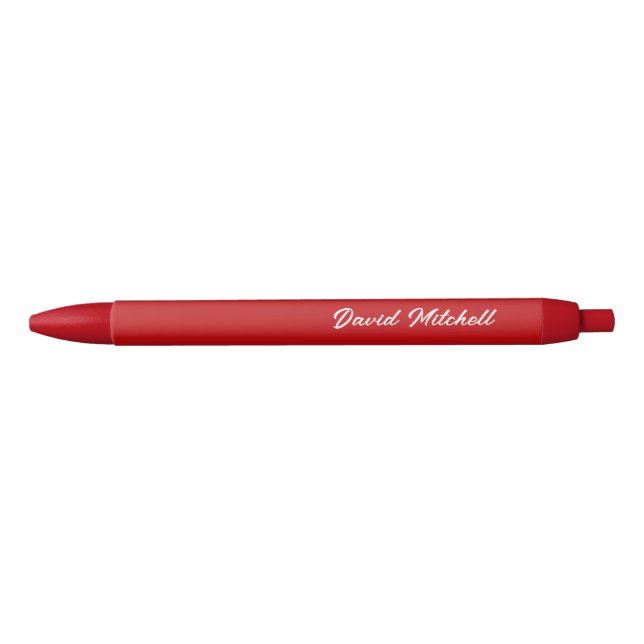  Personalized Pen Set with Name – Elegant Red  (Front)