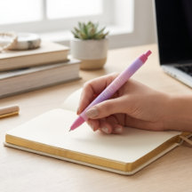 Personalized Pen with Name | Pink Purple Gradient