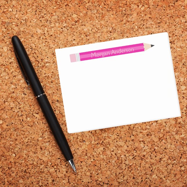 Personalized Pencil Teacher Notepad, Custom  Post-it Notes (Creator Uploaded)