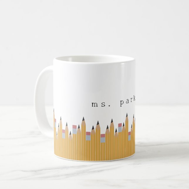 Personalized Pencils Coffee Mug (Front Left)