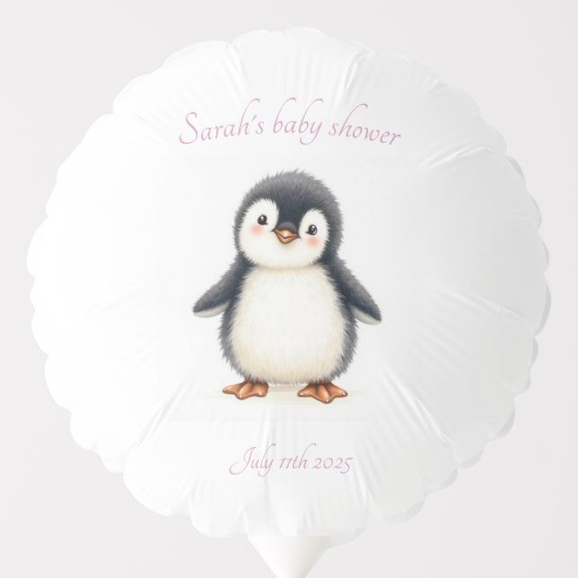 Personalized Penguin Balloon (Front)