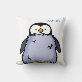 Personalized Penguin Chick Big Cushion
