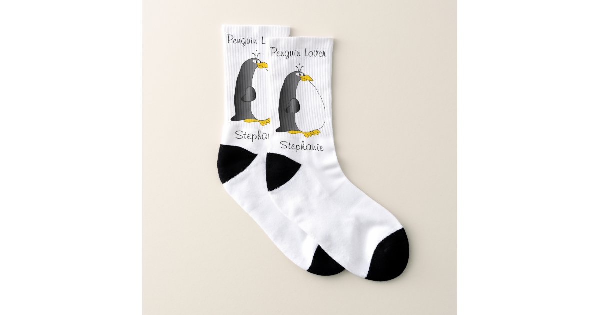 Personalized Penguin Design Socks