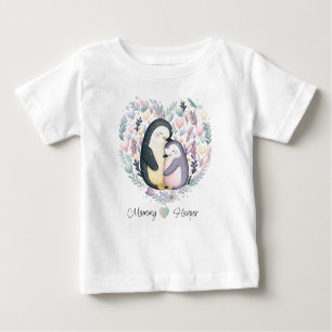 Personalized Penguin Love Baby T-shirt