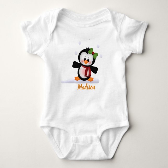 Personalized Penguin T Shirt (Front)