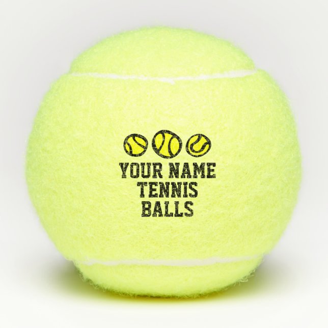 Personalized Penn tennis balls in can (Front)