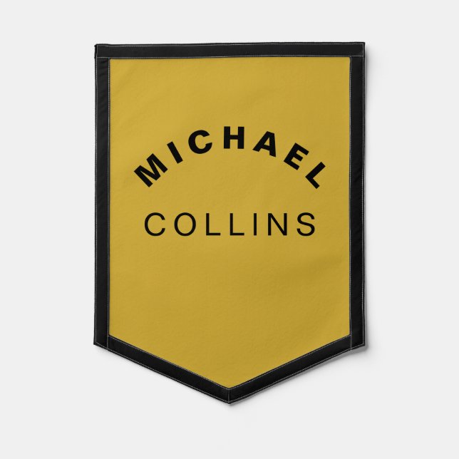 Personalized Pennant Flag with Your Custom Name (Front)