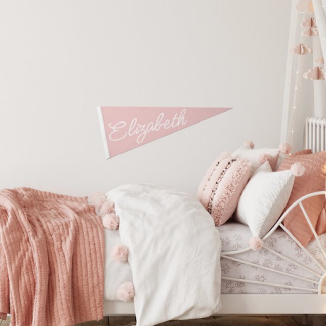 Personalized Pennant Script Name Felt Pennant Flag (Creator Uploaded)