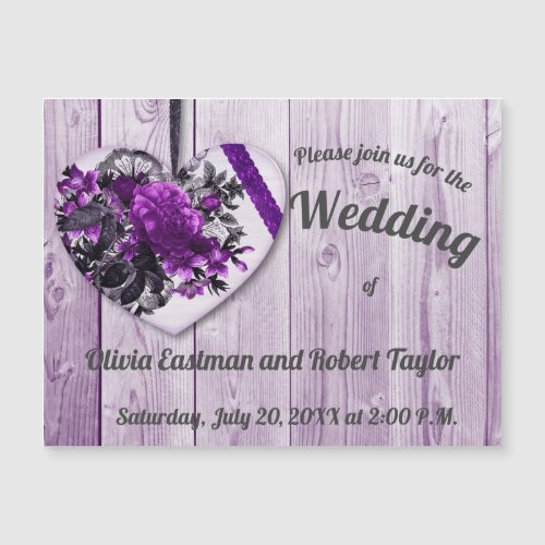 Personalized peony purple heart