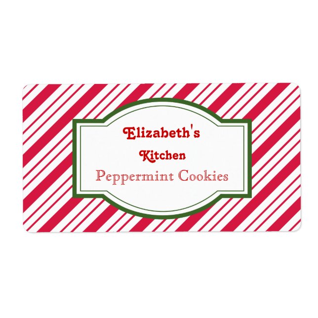 Personalized Peppermint Labels (Front)