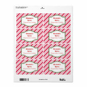 Personalized Peppermint Labels | Zazzle