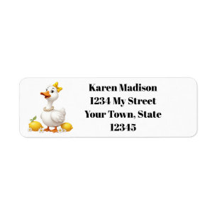 Personalized Peppy Goose Label