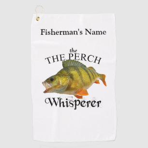 Personalized Perch Whisperer Fishing Towel