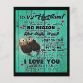 Personalized perfect gift, to my husband letter (Front)