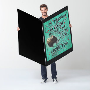 Personalized perfect gift, to my husband letter card