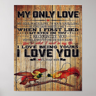 Personalized perfect letter To my husband letter Poster