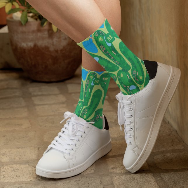 Personalized Perfection: Custom Initial Golf Socks (Creator Uploaded)