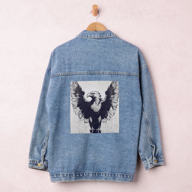 Personalized Perfection: Custom Women's Denim Jack Jacket (Hangar)
