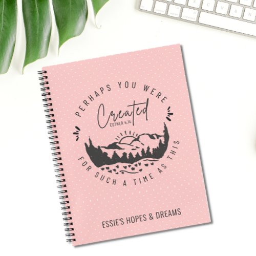 Personalized Perhaps You Were Created Christian Notebook