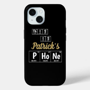 Personalized Periodic Table of Elements Chemistry iPhone 15 Case