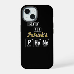 Personalized Periodic Table of Elements Chemistry iPhone 15 Case