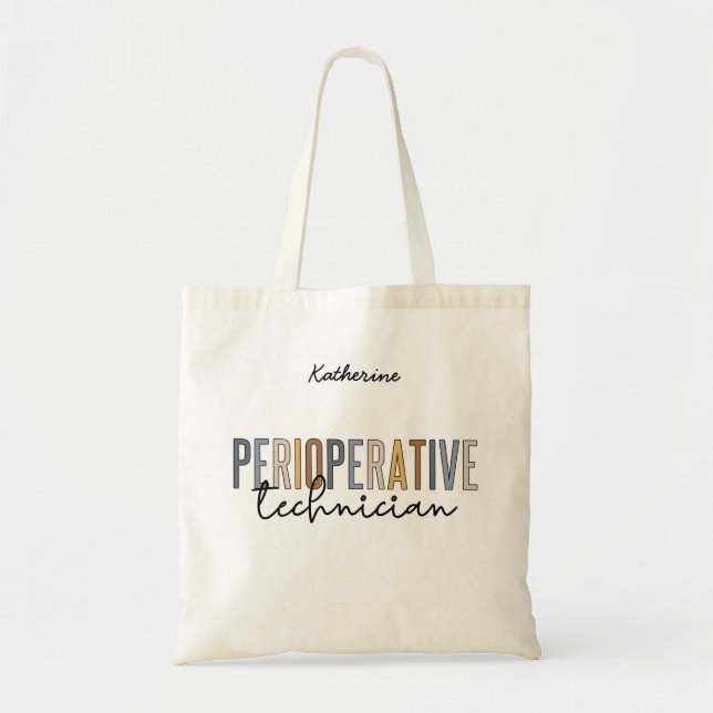 Personalized Perioperative Technician Tote Bag (Front)