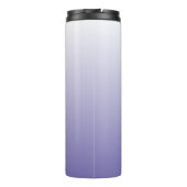 Personalized Periwinkle and White Ombre Thermal Tumbler (Back)