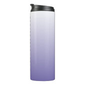 Personalized Periwinkle and White Ombre Thermal Tumbler (Rotated Right)