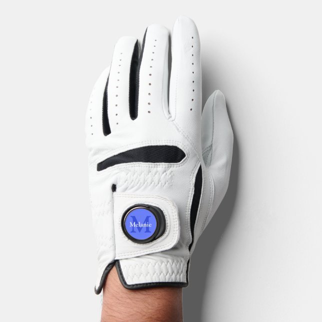 Personalized Periwinkle Golf Glove (Front)