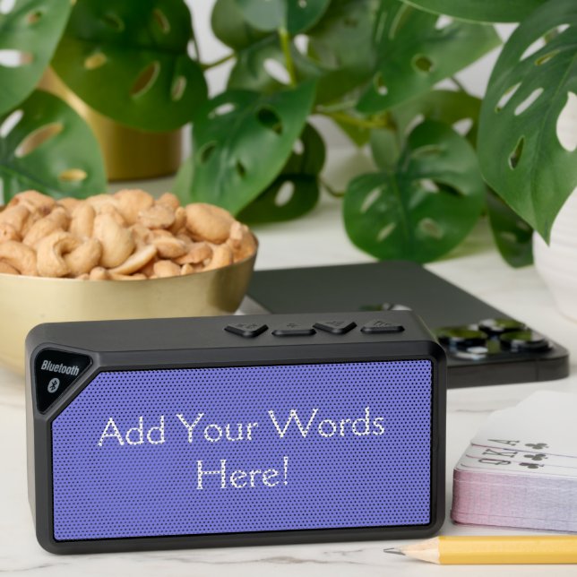 Personalized Periwinkle Purple Bluetooth Speaker (Insitu(Table))