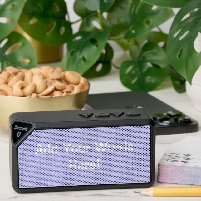 Personalized Periwinkle Purple Bluetooth Speaker (Insitu(Table))