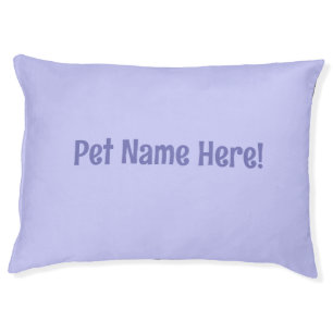 Personalized Periwinkle Purple Pet Bed