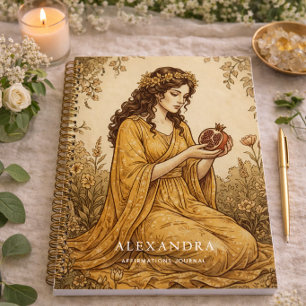 Personalized Persephone Affirmations Journal