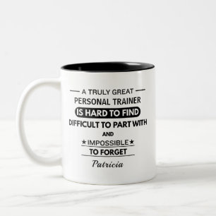 Personalized Personal Trainer Appreciation Two-Tone Coffee Mug