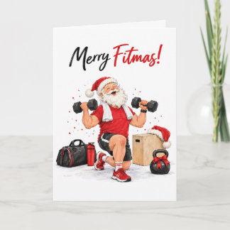 Personalized Personal Trainer Merry Fitmas Christm Card