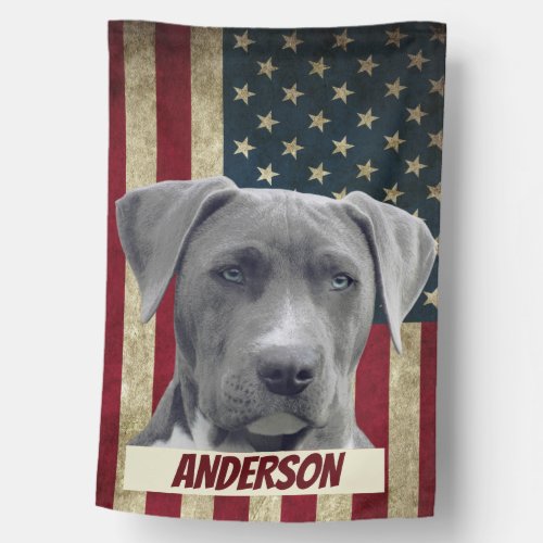 Personalized Personalized  Pet Loveable Dog House Flag