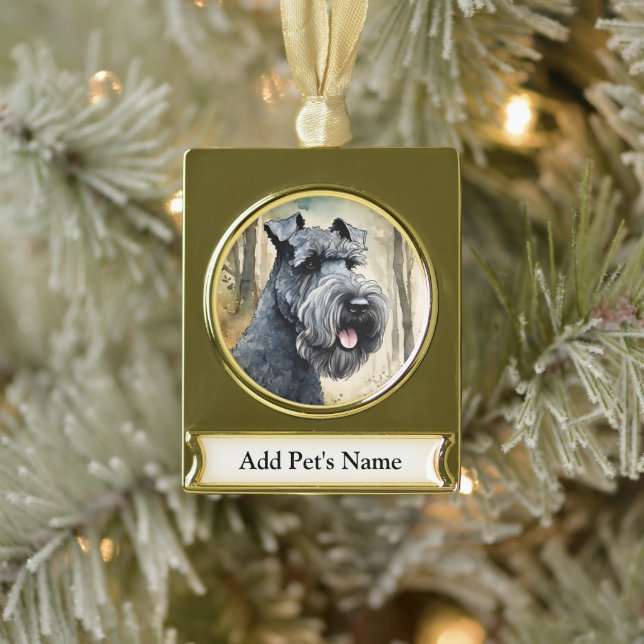 Personalized Pet Banner Ornament (Tree)