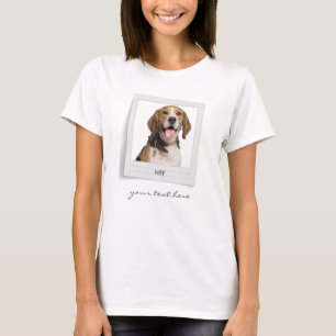 Personalized Pet Beagle Birthday Photo Frame Name T-Shirt