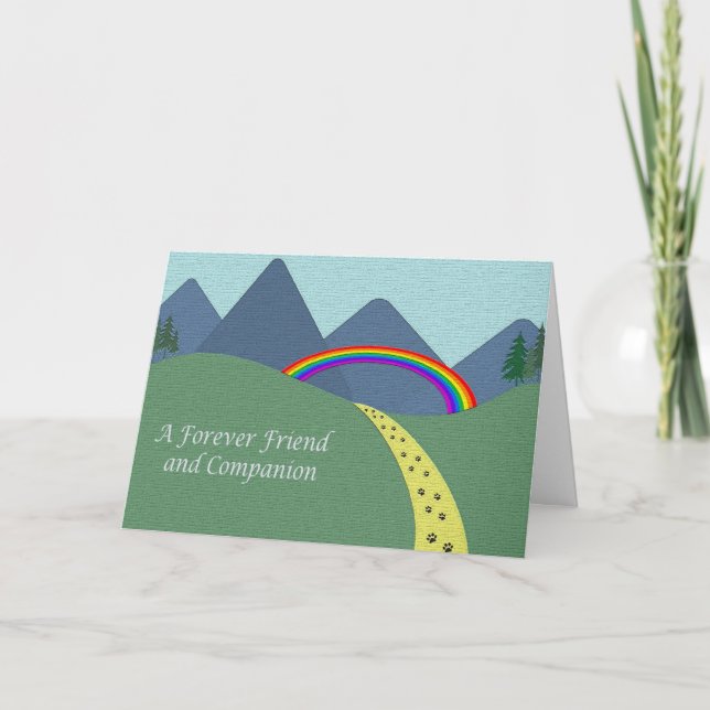 Personalized Pet Bereavement Sympathy Card (Front)