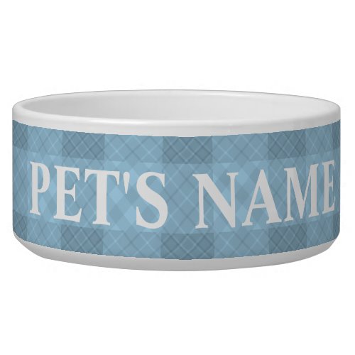 Personalized Pet Blue Bowls