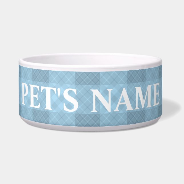 Personalized Pet Blue Bowls (Front)